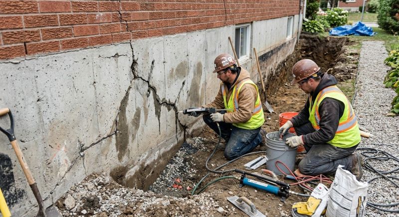 Cracked Foundation Repair in Upatoi, GA