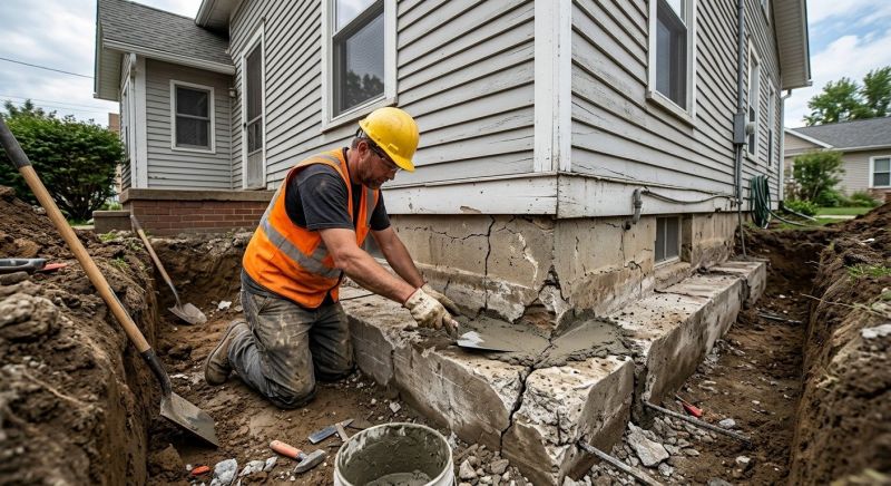 Cracked Foundation Repair in Upatoi, GA