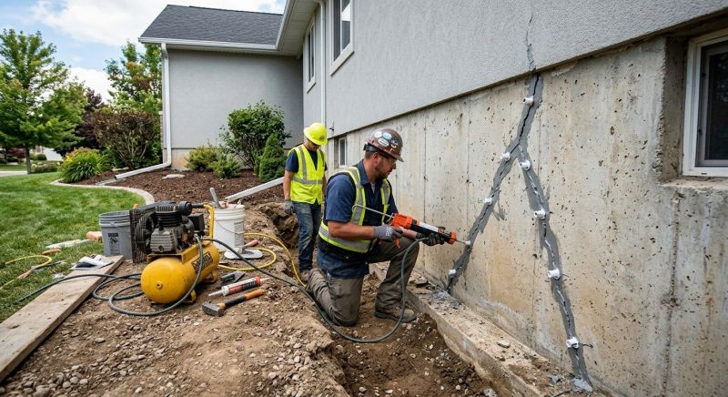 Foundation Crack Repair in Upatoi, GA