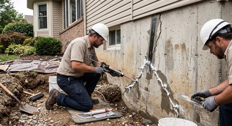 Foundation Crack Sealing in Columbus, GA