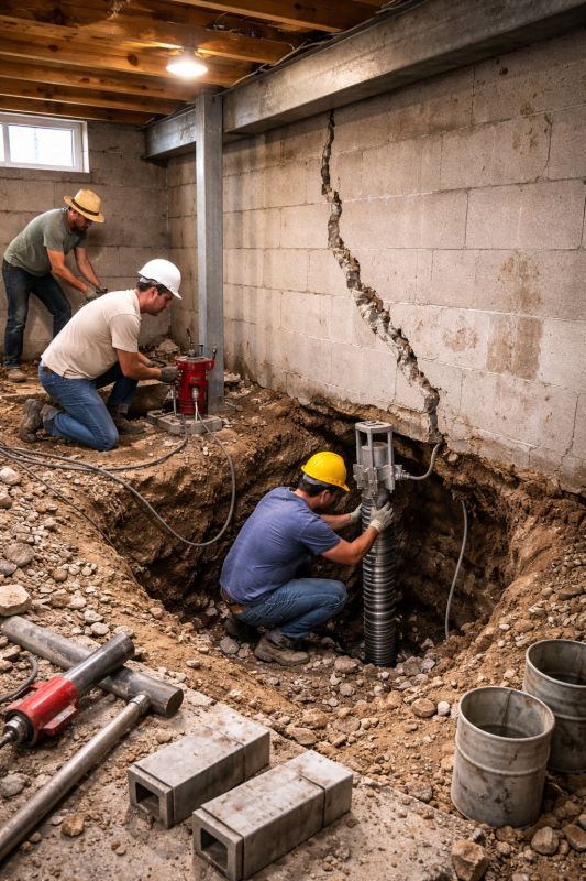 Foundation Structural Repair in Upatoi, GA