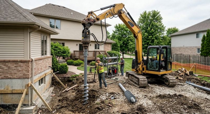 Helical Pile Installation in Columbus, GA
