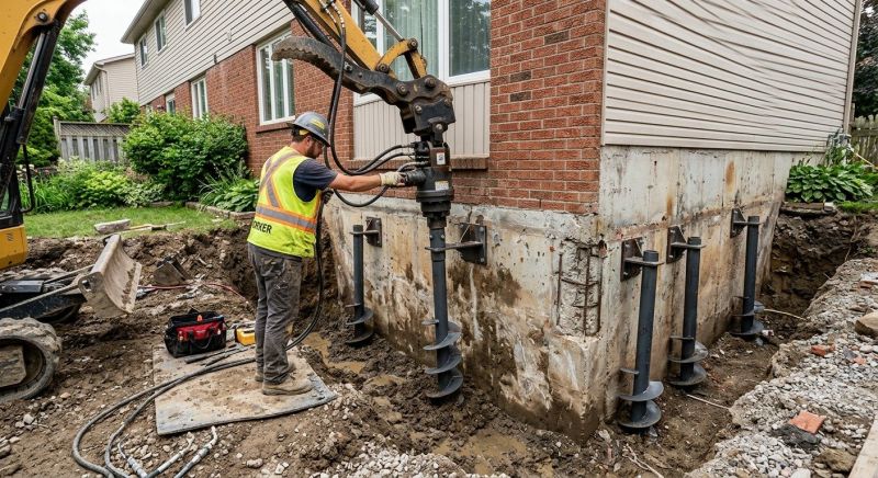 Helical Pile Installation in Columbus, GA