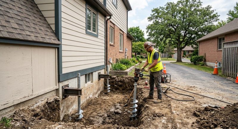 Helical Pile Installation in Columbus, GA