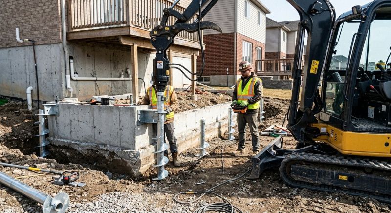 Helical Pile Installation in Columbus, GA