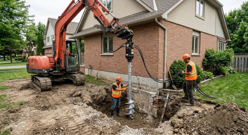 Helical Pile Installation in Columbus, GA