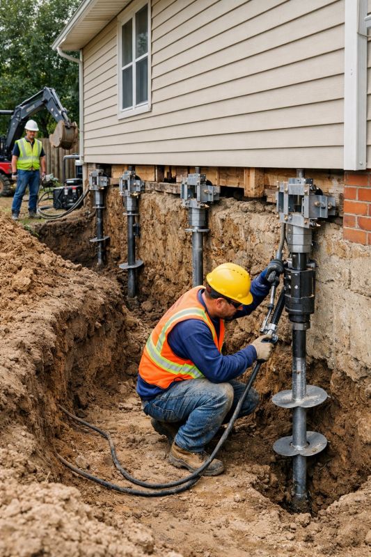 Sinking Foundation Lifting in Columbus, GA