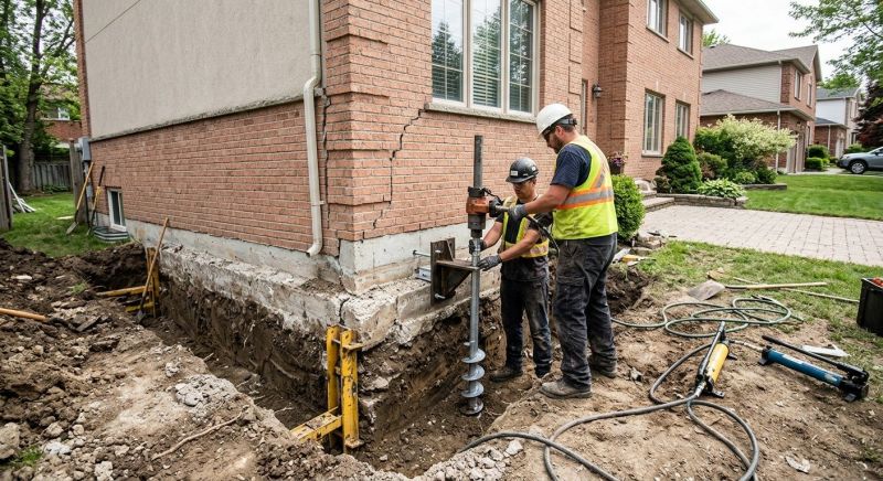 Sinking Foundation Repair in Salem, AL