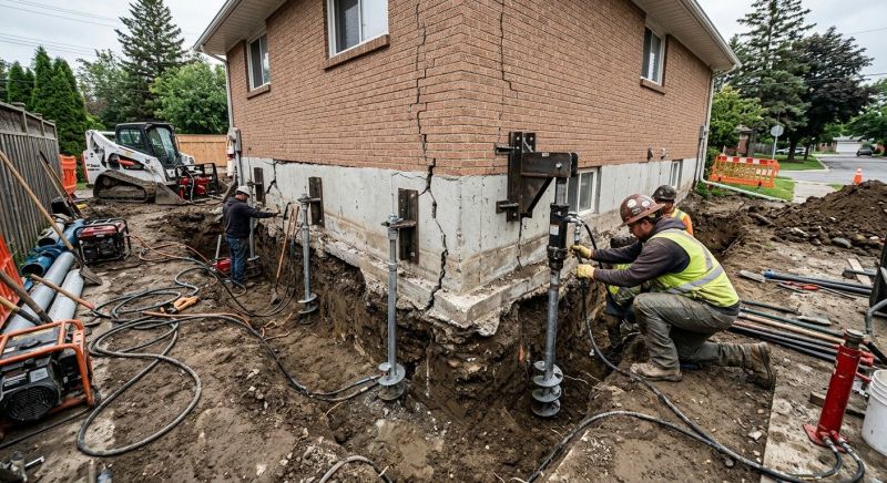 Sinking Foundation Repair in Upatoi, GA